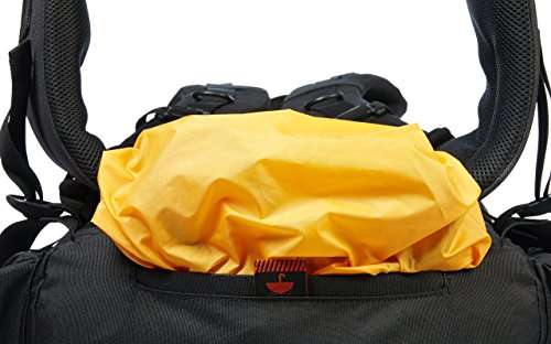 Amazon Basics - Wanderrucksack mit Innengestell und Regenschutz, 65 L, Grün für 40,08€