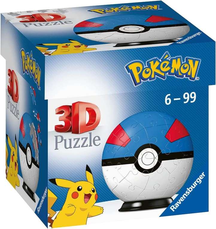 Prime Puzzle-Ball Pokémon Pokéballs - Superball - 54 Teile