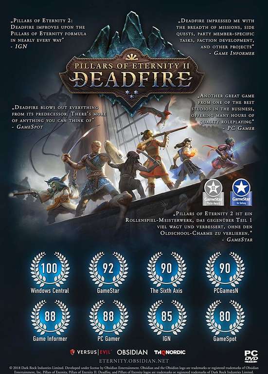 Pillars of Eternity 2: Deadfire Ultimate Edition (PS4) für 9,99€ (GameStop Abholung)