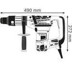 Bosch Professional Bohrhammer GBH 5-40 D (1100 Watt, 8.5 Joule, SDS Plus, bis zu 40 mm Bohrungen, inkl. Zusatzhandgriff, Koffer) PRIME