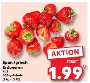 ~Kaufland~ Erdbeeren 500g Schale im Angebot und Marktguru 0,30€ Cashback