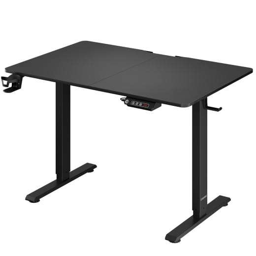 Höhenverstellbarer Schreibtisch Schwarz 110x60x73-118cm