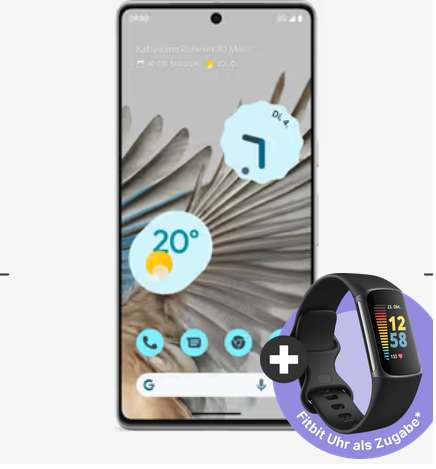 O2 Netz: Google Pixel 7 Pro & Fitbit Charge 5 im Allnet/SMS Flat 140GB 5G mit Connect Funktion für 38,39€/Monat, 39€ ZZG, 0€ AG
