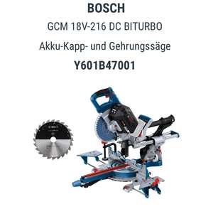 [nur Mitarbeiter] Bosch GCM 18V216 DC Zug- und Kappsäge