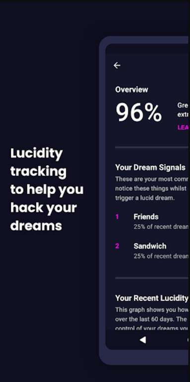 (Google Play Store) Luci - Hack your dreams (Traumtagebuch, Luzides Träumen / Klartraum, Schlaf)