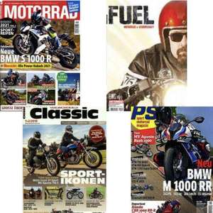 Motorrad Magazine im Abo | Ps für 65€ + 40€ Amazon | Motorrad für 55€ + 35€ TankBon | Motorrad Classic | Fuel | (Kein Werber nötig)