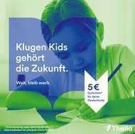 [Thalia & Mayersche Buchhandel] 5 € Gutschein für Kids im Fach Deutsch (1 oder eine Note besser als letztes Jahr) - Zeugnisaktion