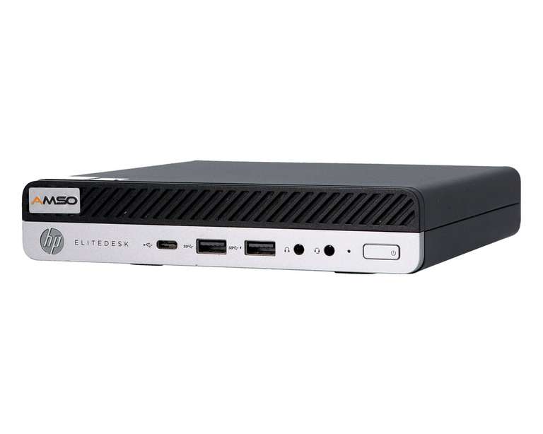 HP EliteDesk 800 G4 Mini PC – Intel i5-8500T 6 Cores 8GB RAM 240GB SSD 2x m.2 Slot USB-C 3.2 2x DP – Office-PC o. Proxmox-Server refurbished