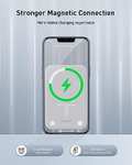 Baseus Magsafe Powerbank 6000mAh, Magnetische Externe Batterie für iPhone 14/13/12 Serie, Wireless Powerbank mit USB-C Schnellladefunktion