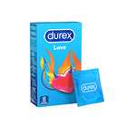 Durex Love Kondome – Kondome mit schmaler Passform - für ein sicheres Gefühl durch festeren Sitz – 8er Pack (Spar-Abo Prime)