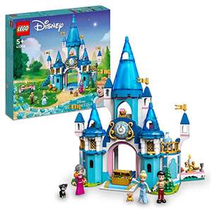 LEGO 43206 Disney Princess Cinderellas Schloss Spielzeug zum Bauen mit 3 Mini-Puppen, Puppenhaus inkl. Prinzessin Cinderella