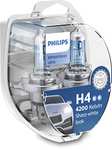 Philips WhiteVision ultra H4 Scheinwerferlampe, 4.200K, Doppelset (Prime)