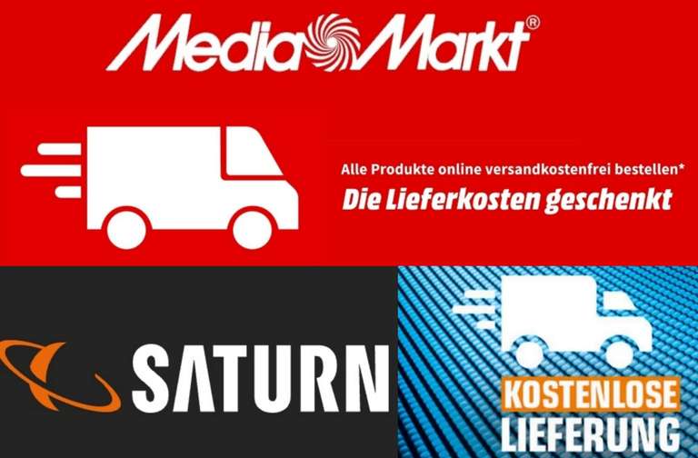 Mediamarkt/Saturn: Versandkostenfreie Lieferung auf alles (kein MBW, inkl. Sperrgut)