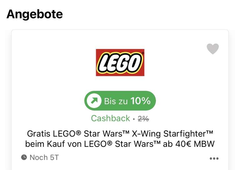 ( iGraal ) 10% Cashback statt 2% bei LEGO