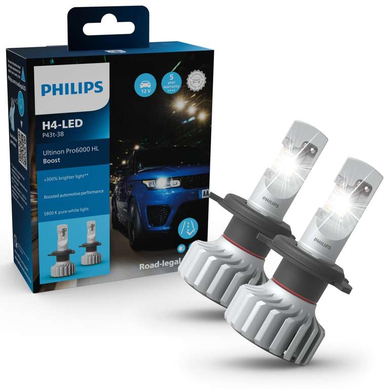 Philips H4 Ultinon Pro 6000 LED neue Boost Version