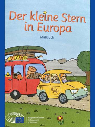 Gratis Malbuch für Kinder: Der kleine Stern in Europa -Freebie-
