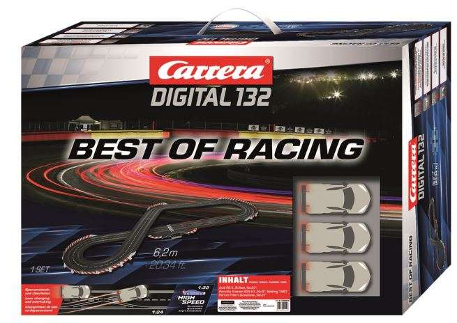 Jetzt mit extra Auto! Carrera digital 132 "Best of Racing" Grundpackung mit 3 Fahrzeugen plus 1 Auto extra plus Porsche 911 Adventskalender!