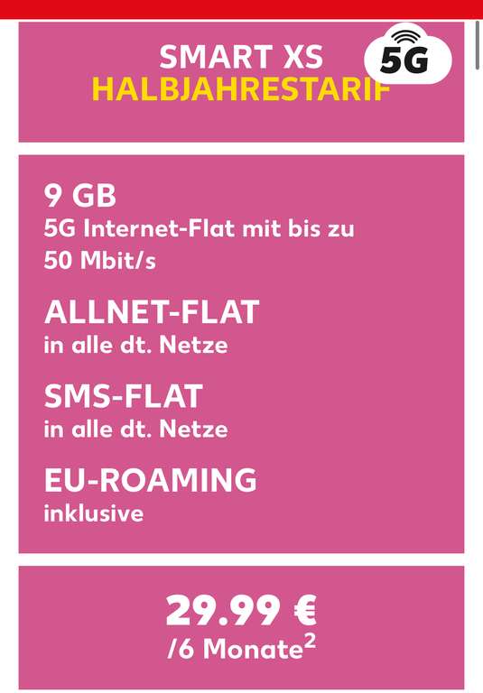 Telekom Netz Prepaid Halbjahrestarif Norma Connect Kaufland Mobil 10€ Spartrick