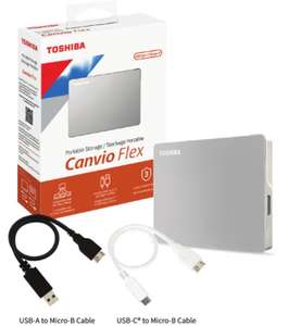 [Saturn ebay] 4TB 2,5" Festplatte HDD Toshiba Canvio Flex inkl. USB Typ A + C Kabel für 80,99€