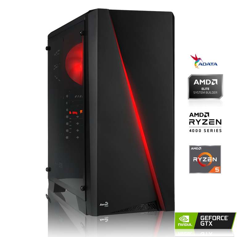 [Memory PC] Einstiegs Gaming PC mit AMD Ryzen 5 5500 6x3.60GHz | GTX 1660 Ti 6GB | 16GB DDR4 | 512GB M.2 SSD