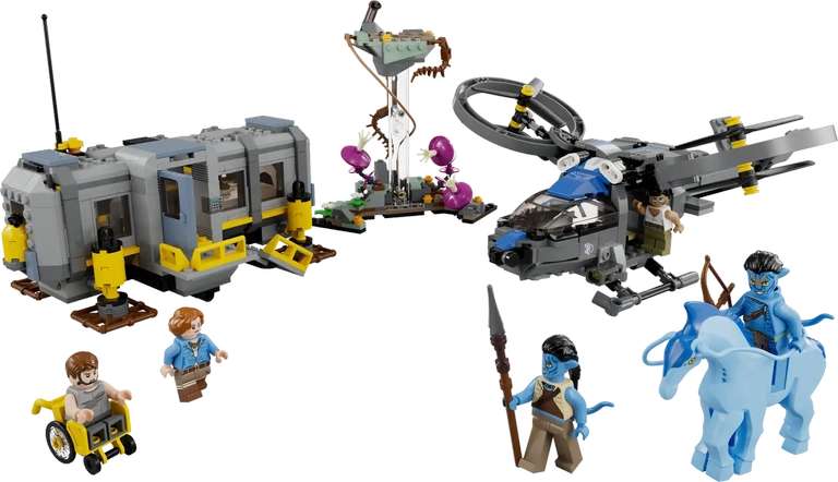 LEGO Avatar Set 75573 Schwebende Berge: Site 26 und RDA Samson Hubschraube
