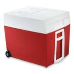 Coca-Cola MT48W Kühlbox | 48 Liter, auf Rollen, passend für ganze Getränkekiste, thermo-elektrisch, 12 V & 230 V