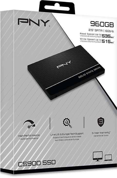 PNY CS900 960GB, SATA SSD (SSD7CS900-960-PB)
