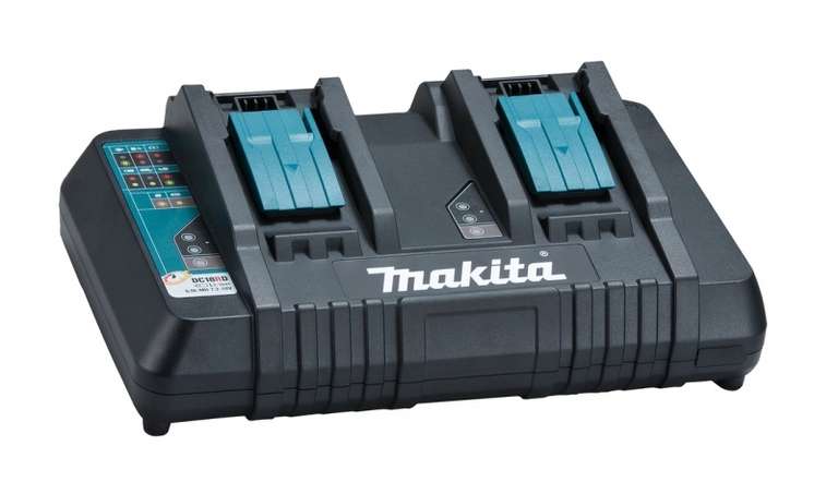 Makita Akku-Rasenmäher DLM432PG2 inkl. 2x BL1860B 6Ah Akku + DC18RD
