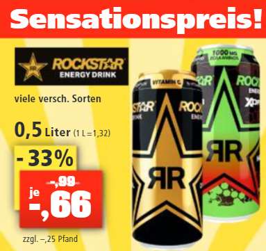 [THOMAS PHILIPPS] Rockstar Energy 0,5l (verschiedene Sorten) für 0,66€ ab Montag 26.09.2022