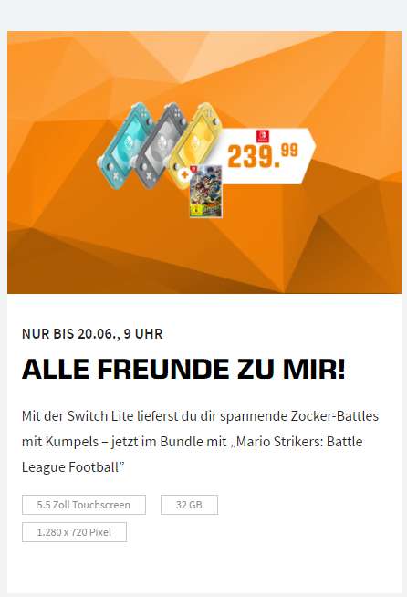 [BUNDLE] Nintendo Switch (Lite) + Mario Strikers: Battle League Football