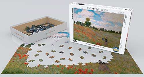 [Prime] Eurographics Puzzles Claude Monet: Das Mohnfeld bei Argenteuil - 1000 Teile Puzzle (für 11,98 € ohne Prime-Account)