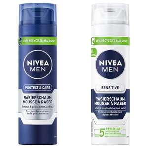 NIVEA MEN Protect & Care Rasierschaum (200 ml) oder Sensitiv 2€ (Prime Spar-Abo)