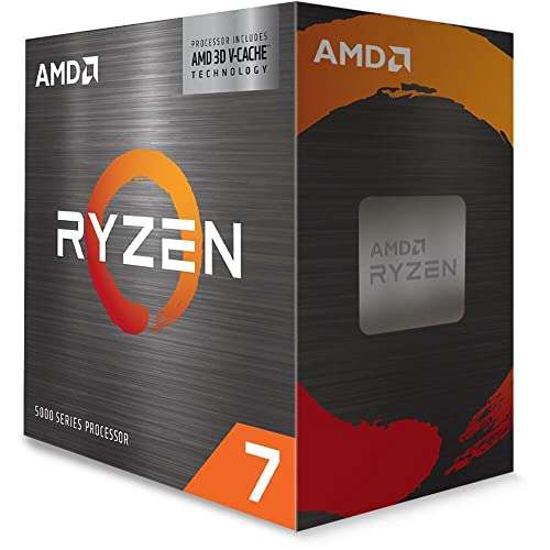 AMD Ryzen 7 5800X3D Prozessor (Basistakt: 3.4GHz, Max. Leistungstakt: bis zu 4.5GHz, 8 Kerne, L3-Cache 96MB, Socket AM4) 100-100000651WOF