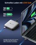 (Amazon) NOVOO USB C Desktop-Ladegerät Slim mit max. 65W & abnehmbarem Kabel+PPS (personalisiert)