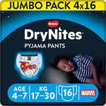 DryNites Windel Pants Jumbo Pack 64 Stück Marvel Edition [Prime Spar-Abo + 10% Coupon]