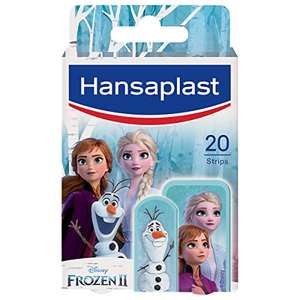 [PRIME/Sparabos] Hansaplast Kids FROZEN Kinderpflaster (20 Strips), Wundpflaster mit Disney-Motiven zum Aufmuntern, schmerzlos zu entfernen