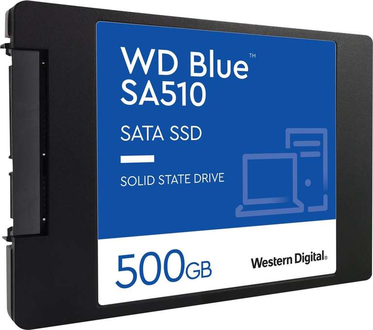 Western Digital WD Blue SA510 SSD 500GB, SATA (3D TLC) - sehr sparsame SSD
