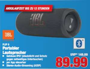 [Edeka Center Herkules] - JBL Flip 6 Wireless Bluetooth Lautsprecher