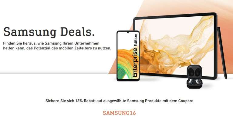 [Gewerbe] Bechtle Samsung Deals: z.B. Galaxy A33, A53, S21 FE, Tab Active3, Active Pro LTE & Tab S8+ 5G (jeweils Enterprise Edition)