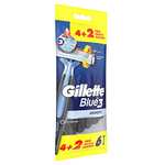 Gillette Blue 3 Smooth Einwegrasierer, 6 Rasierer mit 3-fach Klinge (Prime Spar-Abo)