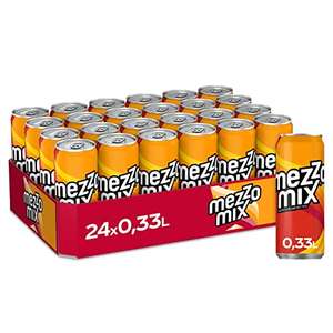 Mezzo Mix - prickelnd-erfrischendes Mischgetränk aus Cola und Orange - Softdrink in stylischen Einweg Dosen (24 x 330 ml)