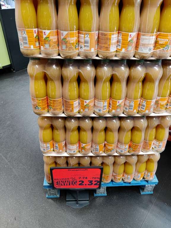 [Kaufland Bietigheim] 6 x 1 Liter Orangensaft MHD