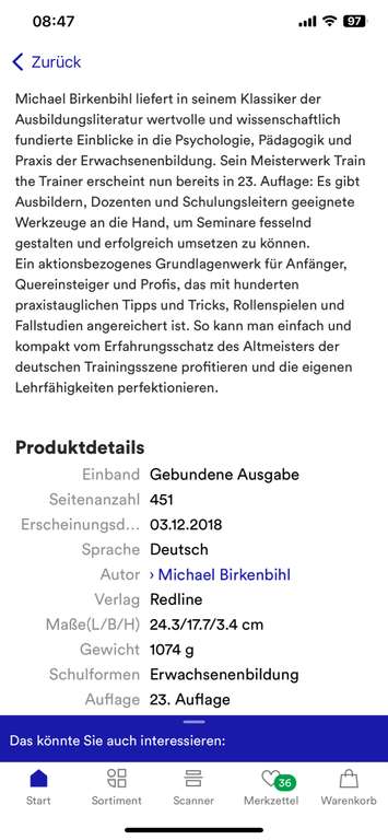 E-Book/PDF „Train the Trainer“ Standardlektüre für angehende Trainer und Dozenten temporär 91% reduziert bei Thalia/buecher.de