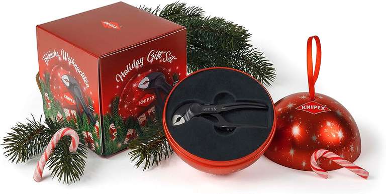 KNIPEX Cobra XS, Mini-Wasserpumpenzange, Rohrzange, Edc-Mini, Chrom-Vanadium, 100 mm für 19,27€ / in Weihnachtskugel 19,99€ (Prime)