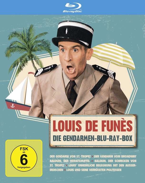 Louis de Funes - 6-Film-Collection / Die Gendarmen-Blu-Ray-Box (Prime/Locker)