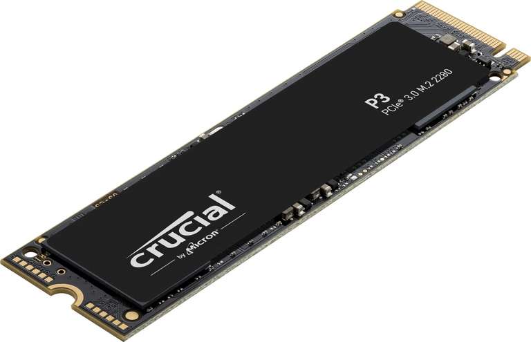 Crucial P3 1TB M.2 PCIe Gen3 NVMe interne SSD, Bis zu 3500MB/s, M2 (2280)- CT1000P3SSD8