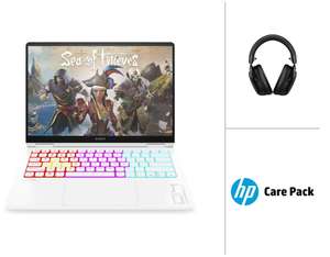 Bundle: HP Omen Transcend 14 Gaming Laptop (OLED, Core Ultra 9, 32GB/2TB, RTX 4070 80W) + HyperX Cloud III Wireless Headset + 3J Care Pack