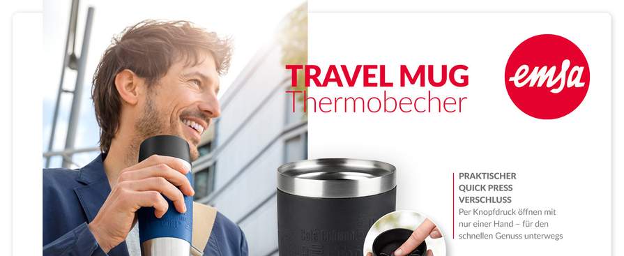 Emsa Ersatzverschluss schwarz für Isolierbecher Travel Mug