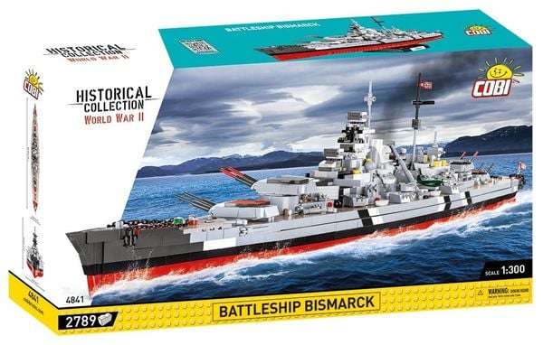 [Klemmbausteine] COBI Bismarck Schlachtschiff WWII (4841) für 113,66 Euro / Graf Zeppelin Flugzeugträger (4826) für 134,90 Euro [bol.de]