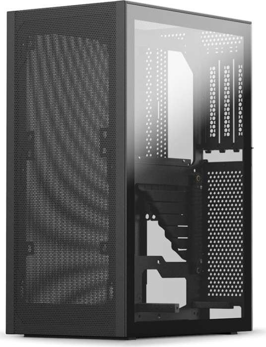 SSUPD Meshlicious mit Glas-Seitenteil und PCIe 3.0 Riser-Kabel (schwarz & weiß) 89,90€ | Mesh-Version mit PCIe 4.0 Riser für 149,90€